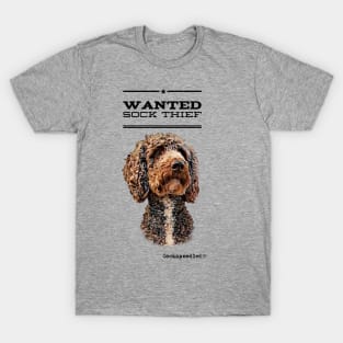 Cockapoo / Doodle Dog Sock Thief T-Shirt